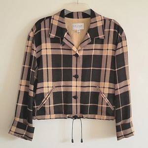 Vintage Emanuel Ungaro Plaid Cropped Jacket Blazer